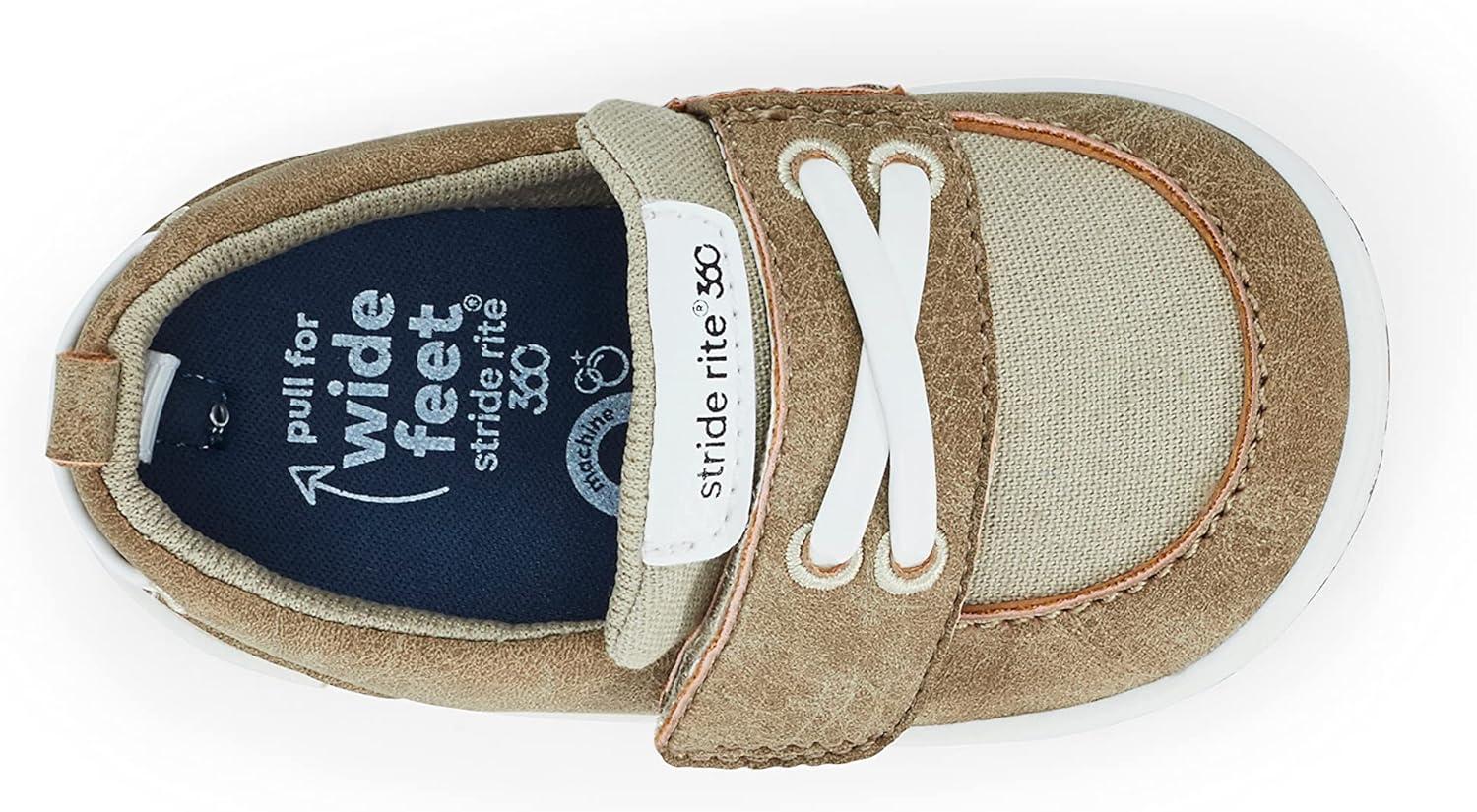 imageStride Rite 360 BabyBoys Benji SneakerTaupe
