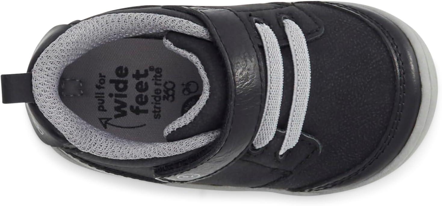 imageStride Rite 360 UnisexBaby Taye 20 Sneaker First Walker ShoeBlack