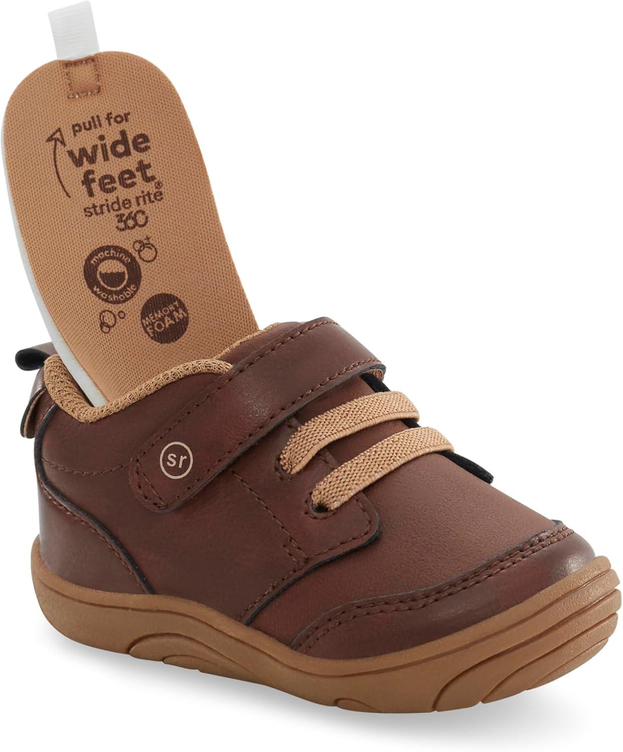 imageStride Rite 360 UnisexBaby Taye 20 Sneaker First Walker ShoeBrown