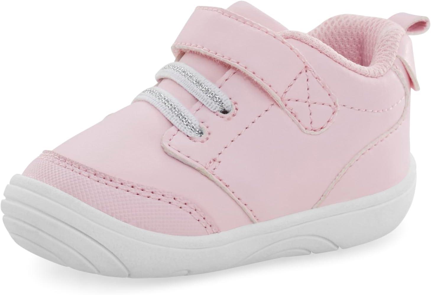 imageStride Rite 360 UnisexBaby Taye 20 Sneaker First Walker ShoeLight Pink