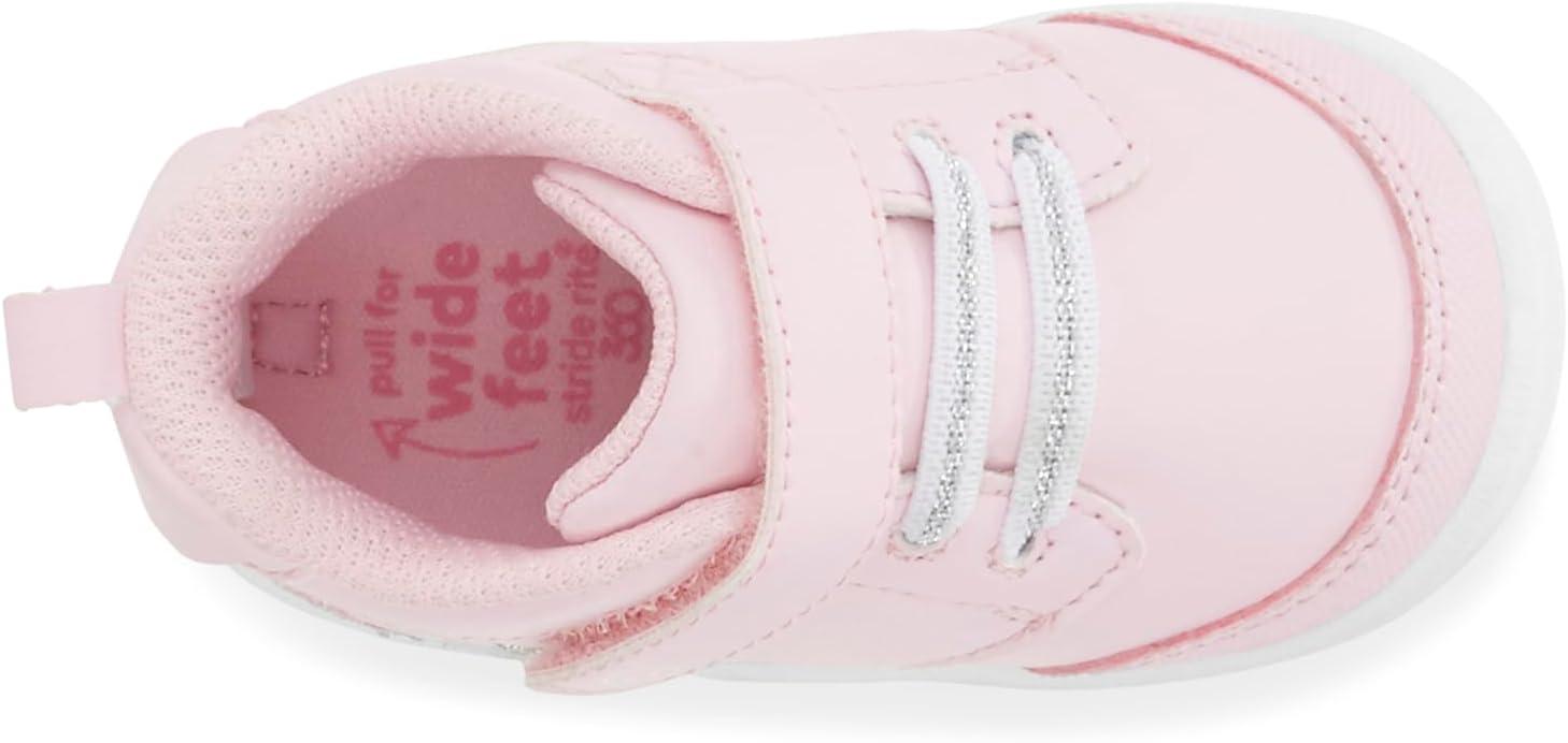 imageStride Rite 360 UnisexBaby Taye 20 Sneaker First Walker ShoeLight Pink