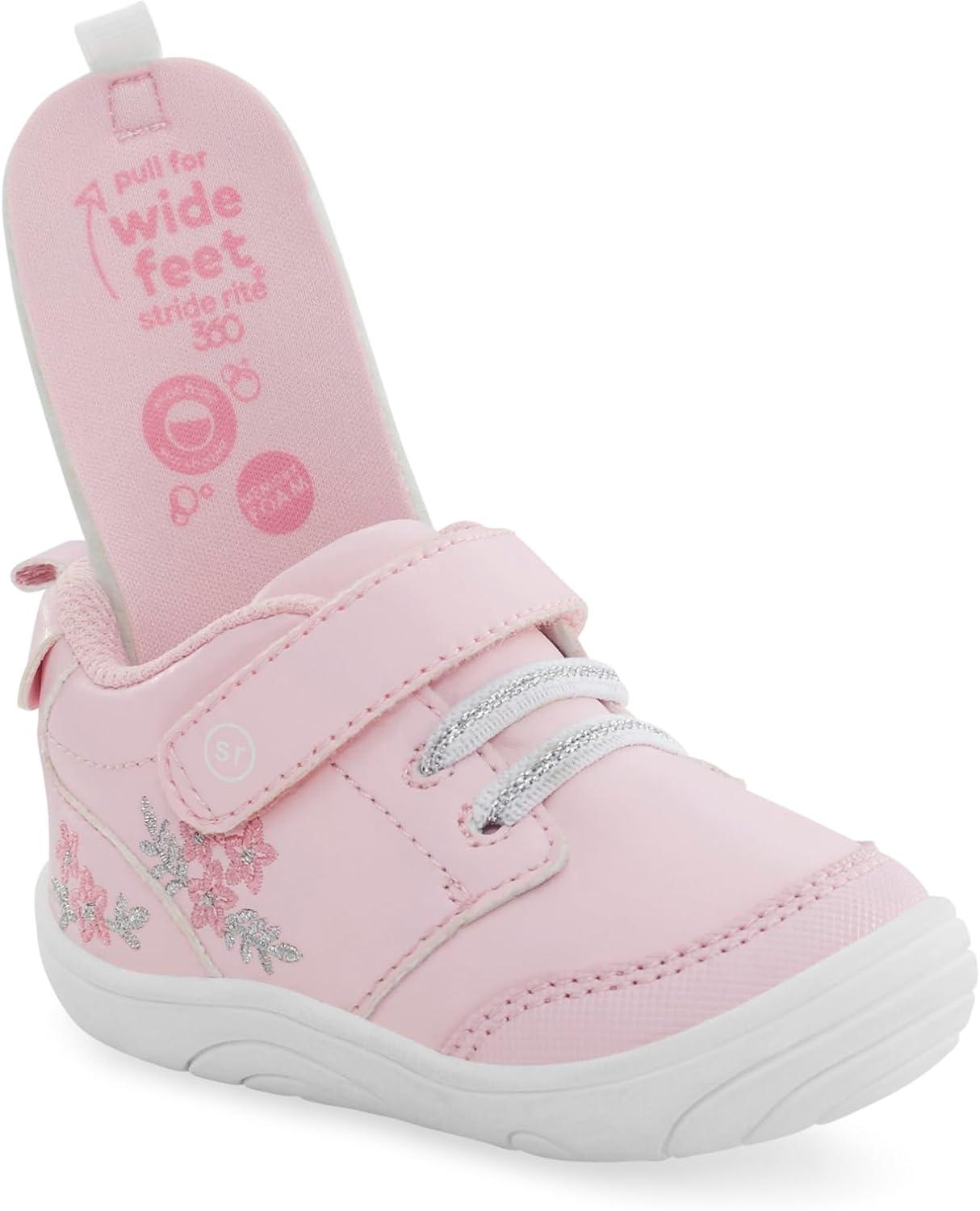 imageStride Rite 360 UnisexBaby Taye 20 Sneaker First Walker ShoeLight Pink