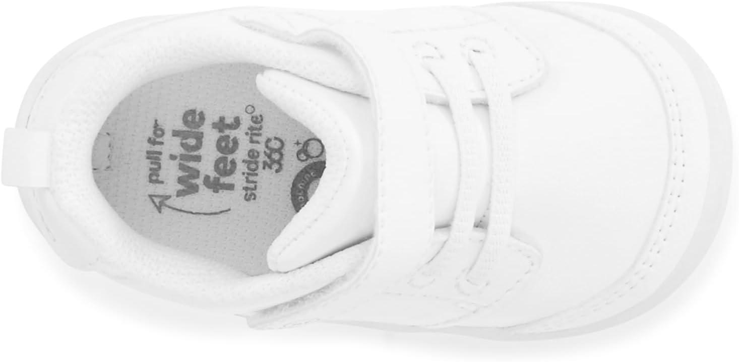 imageStride Rite 360 UnisexBaby Taye 20 Sneaker First Walker ShoeWhite