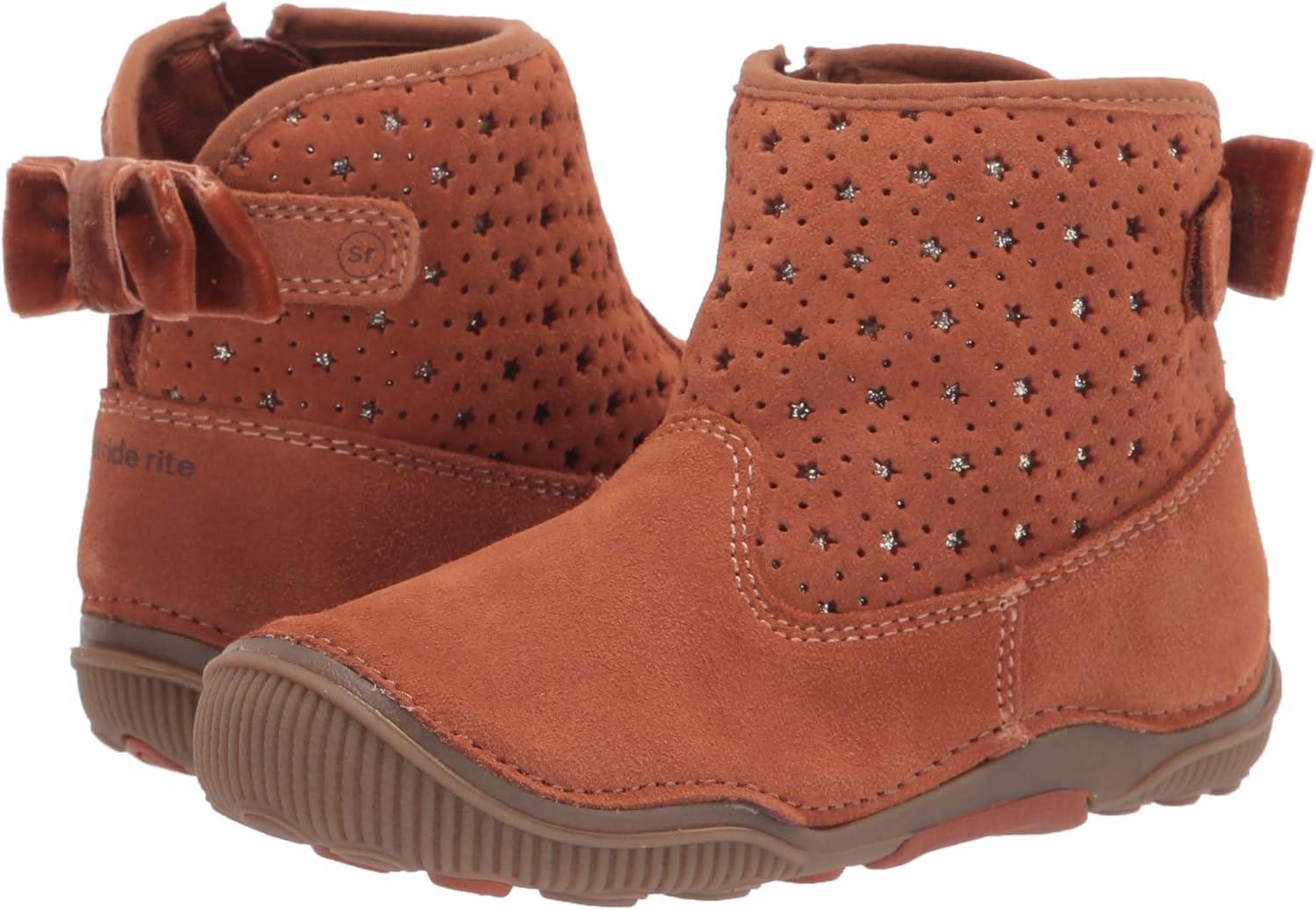 imageStride Rite Girls SRT Angie Bootie First Walker ShoeTan