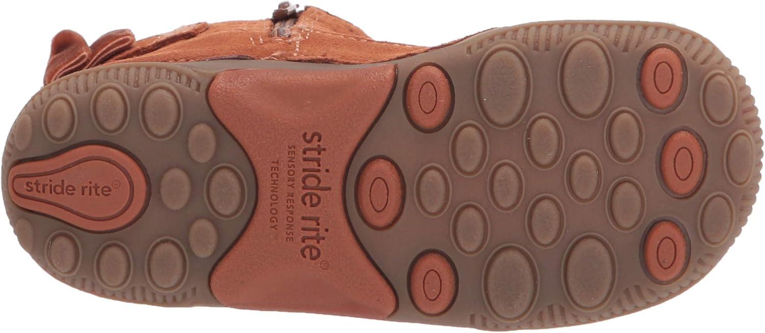 imageStride Rite Girls SRT Angie Bootie First Walker ShoeTan