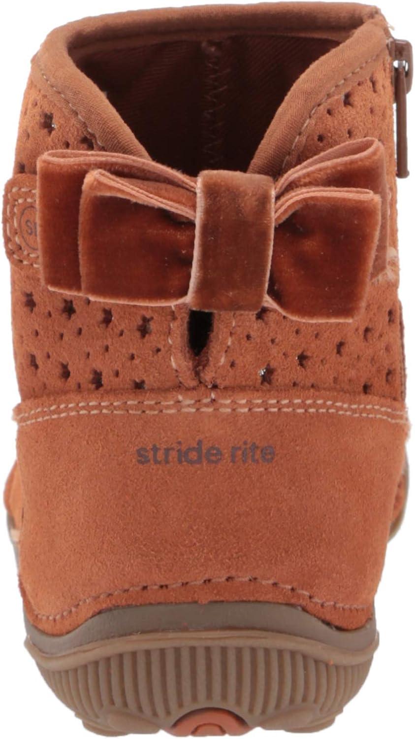 imageStride Rite Girls SRT Angie Bootie First Walker ShoeTan