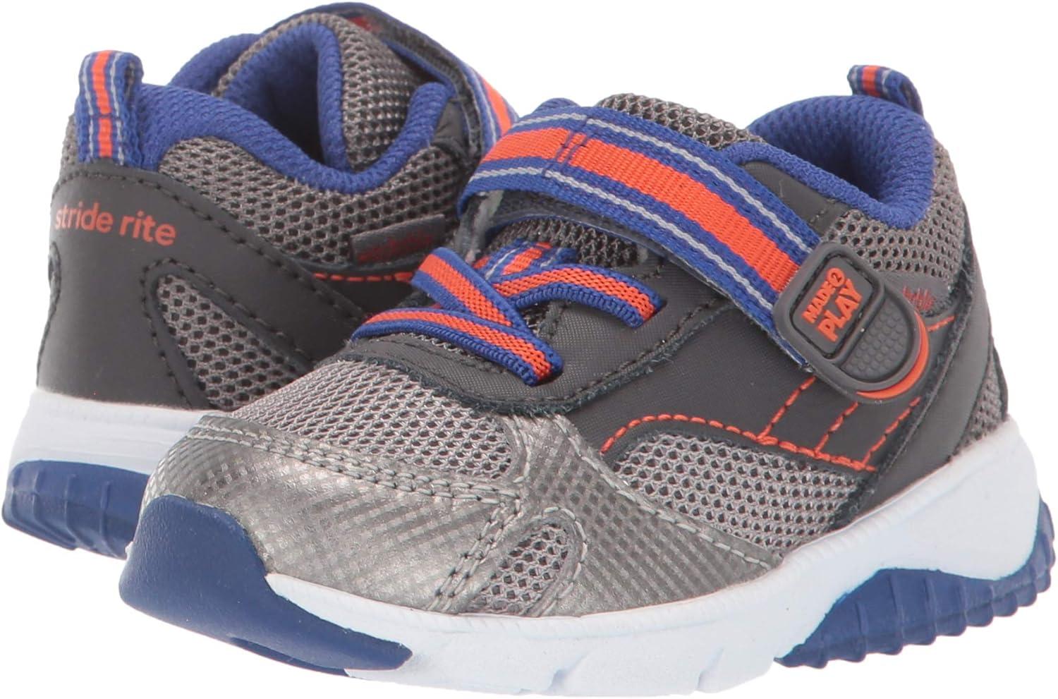 imageStride Rite Made2Play Toddler and Little Boys Indy Athletic SneakerGrey