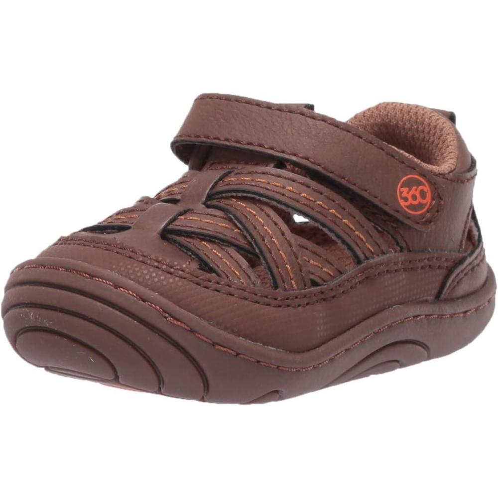 imageStride Rite Baby and Toddler Boys Amos SandalBrown
