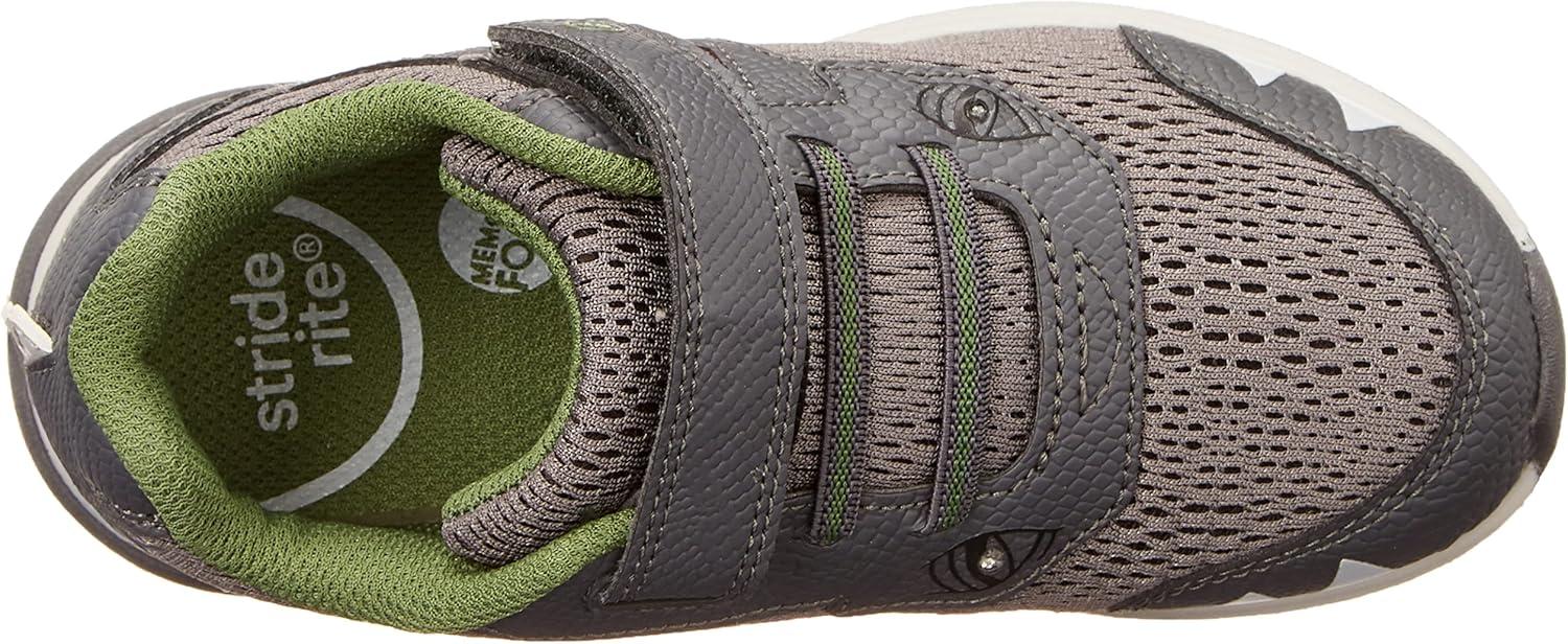 imageStride Rite Boys Sr Lighted Dinosaur SneakerGrey Multi