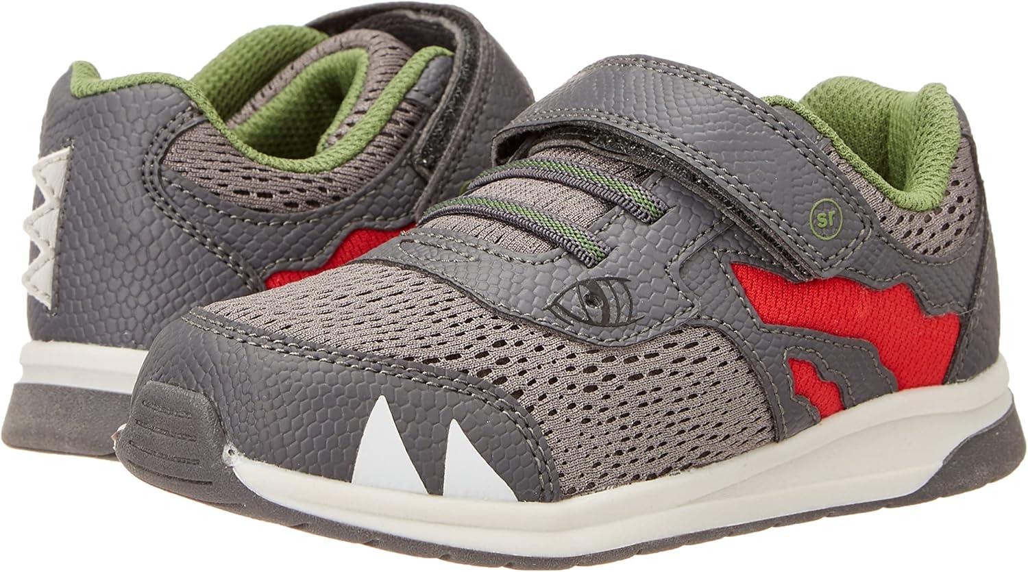 imageStride Rite Boys Sr Lighted Dinosaur SneakerGrey Multi