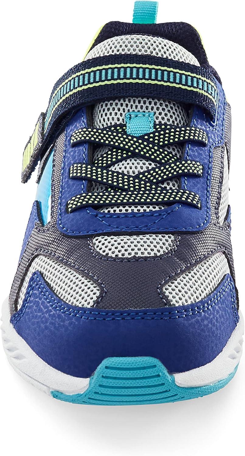 imageStride Rite Boys Toddler and Little Kid Lighted Cosmic Adaptable LightUp SneakerNavy Multi