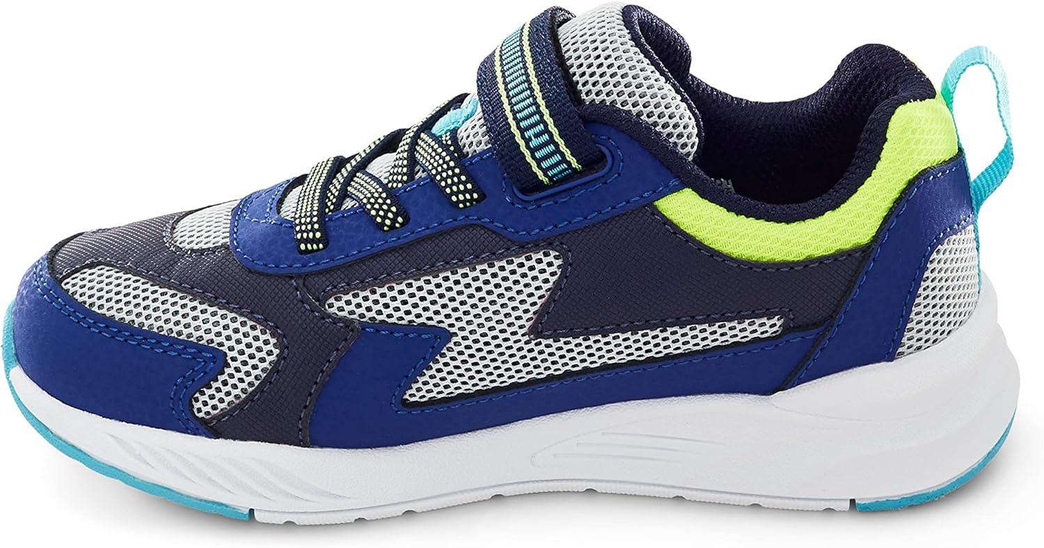 imageStride Rite Boys Toddler and Little Kid Lighted Cosmic Adaptable LightUp SneakerNavy Multi