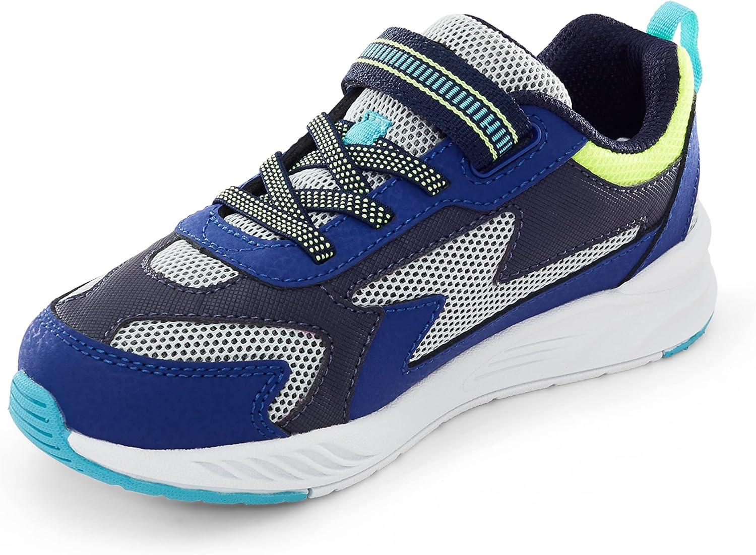 imageStride Rite Boys Toddler and Little Kid Lighted Cosmic Adaptable LightUp SneakerNavy Multi