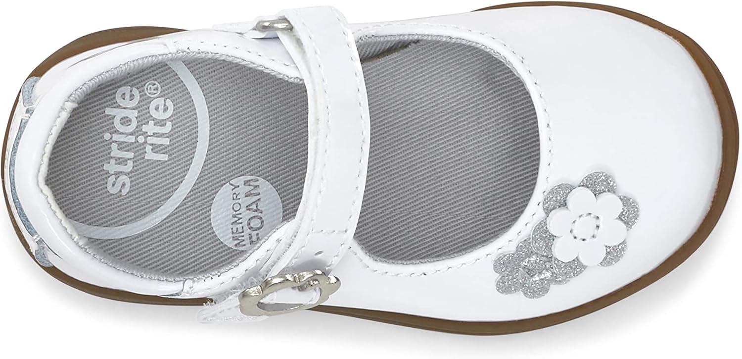 imageStride Rite Girls HollyAdapt Mary Jane FlatWhite Patent