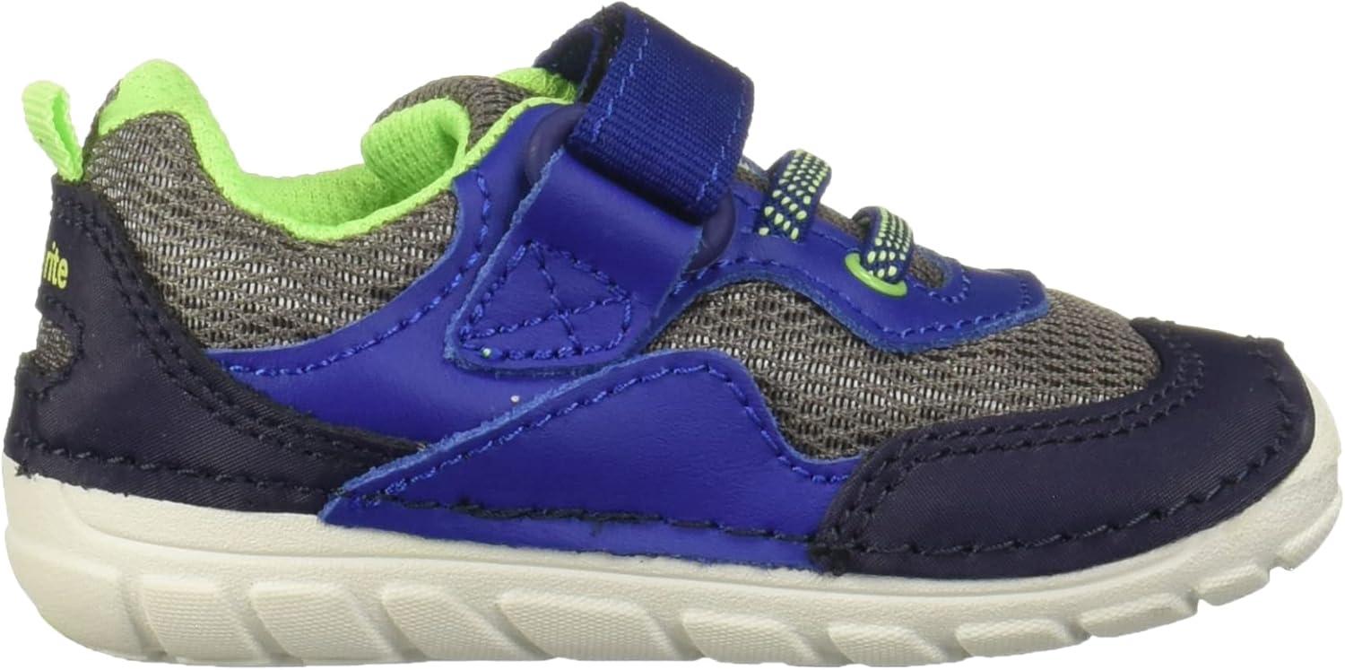 imageStride Rite Soft Motion Baby and Toddler Boys Rhett Athletic SneakerNavyLime