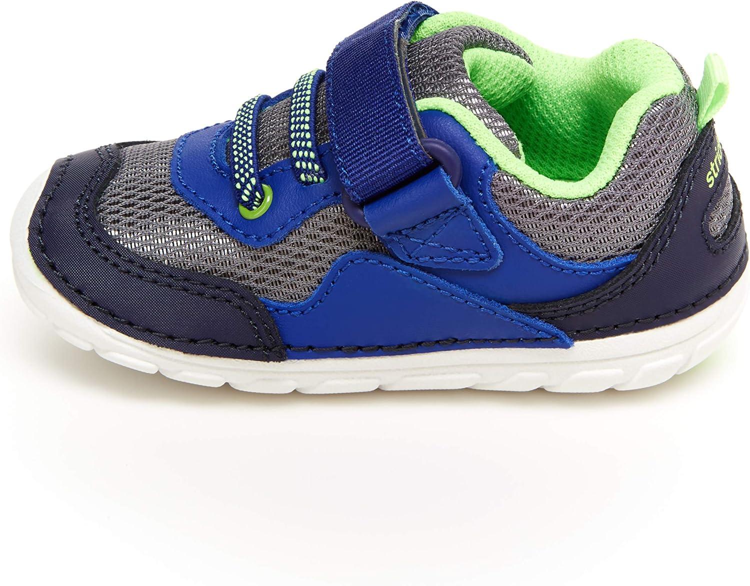 imageStride Rite Soft Motion Baby and Toddler Boys Rhett Athletic SneakerNavyLime
