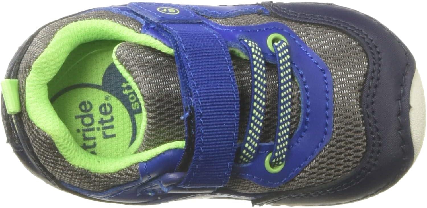 imageStride Rite Soft Motion Baby and Toddler Boys Rhett Athletic SneakerNavyLime
