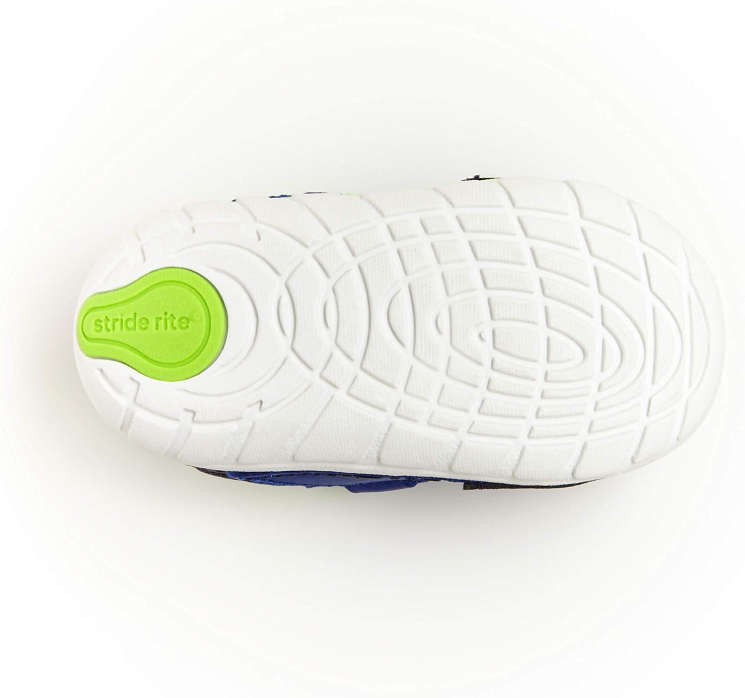 imageStride Rite Soft Motion Baby and Toddler Boys Rhett Athletic SneakerNavyLime