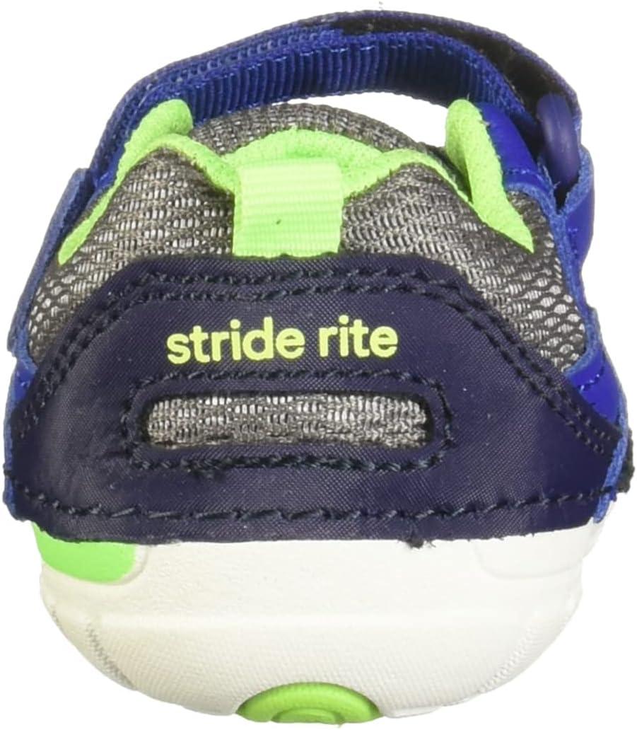 imageStride Rite Soft Motion Baby and Toddler Boys Rhett Athletic SneakerNavyLime
