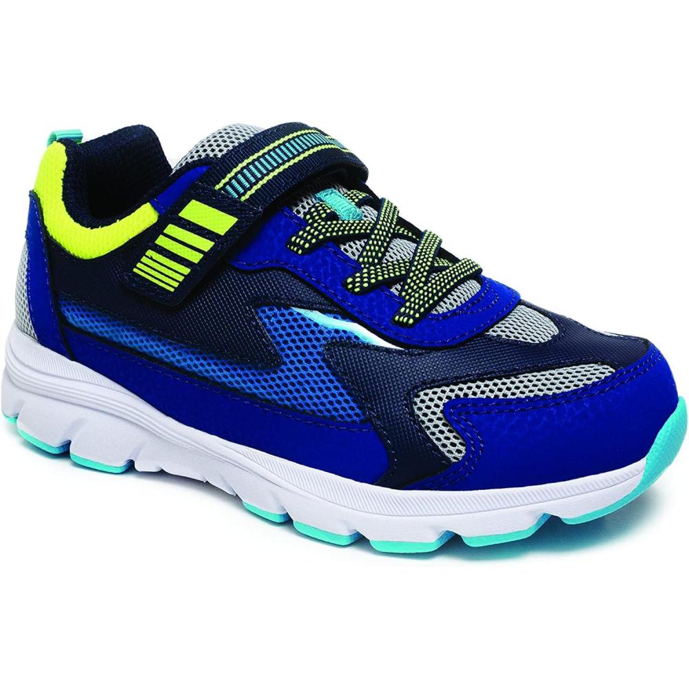 imageStride Rite Boys Toddler and Little Kid Lighted Cosmic Adaptable LightUp SneakerNavy Multi
