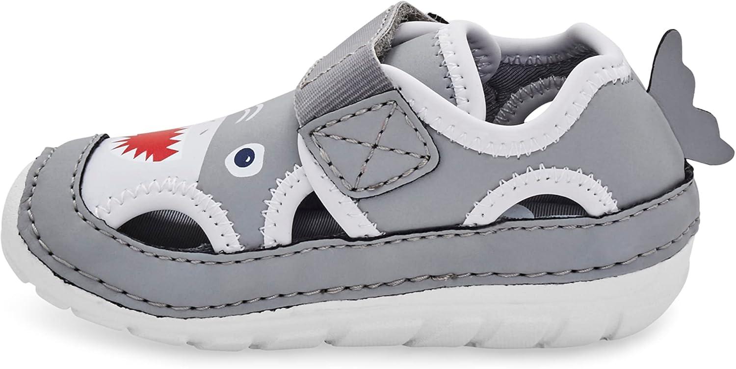 imageStride Rite Baby SM Splash Water Shoe Grey 5 Wide US Unisex Infant