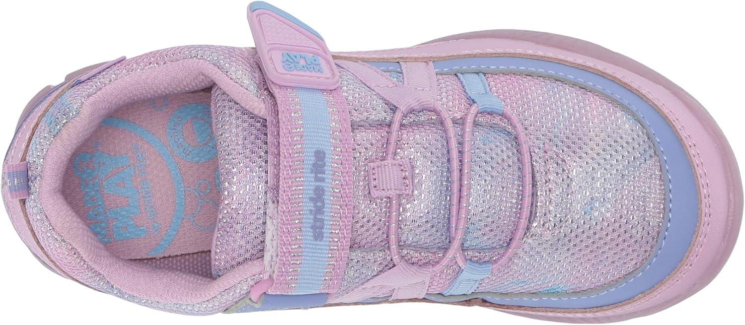 imageStride Rite Made2Play Toddler and Little Boys Burst LightUp SneakerPurple Multi