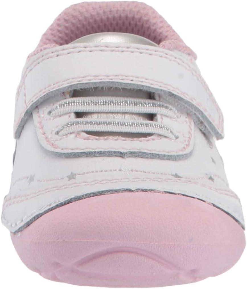 imageStride Rite BabyGirls Soft Motion Adalyn First Walker ShoeWhiteSilver