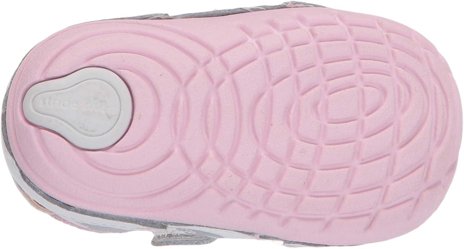 imageStride Rite BabyGirls Soft Motion Adalyn First Walker ShoeWhiteSilver