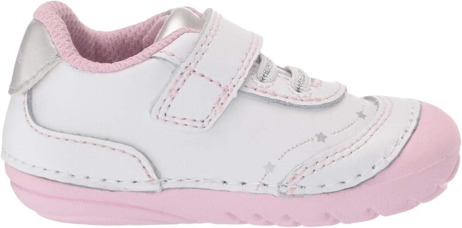 imageStride Rite BabyGirls Soft Motion Adalyn First Walker ShoeWhiteSilver