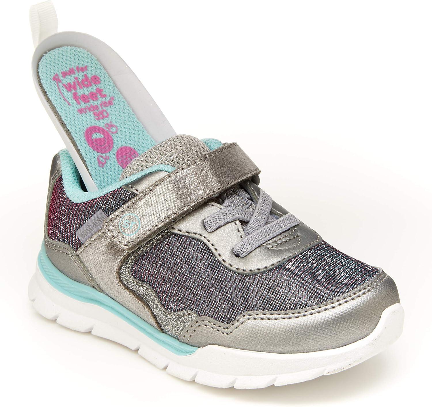 imageStride Rite Girls Kyla Athletic Running ShoeSilver