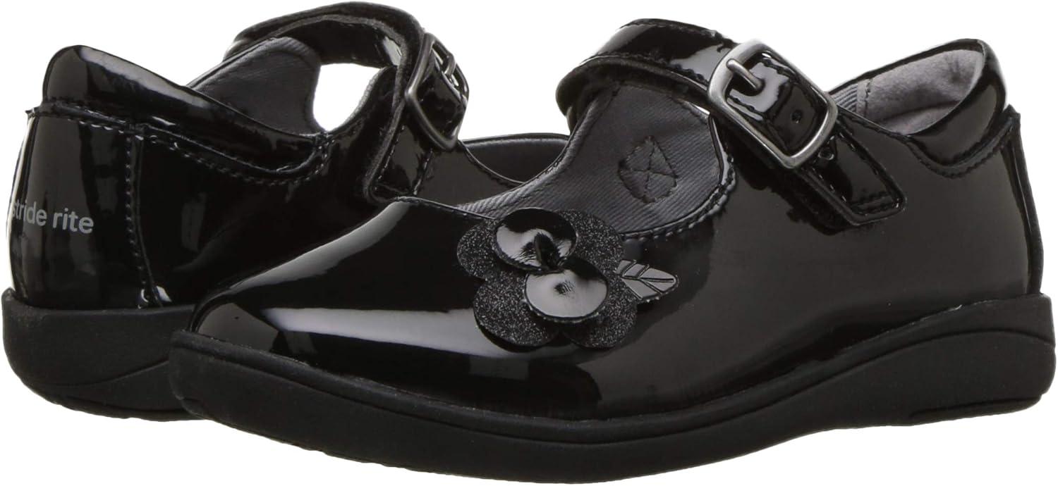 imageStride Rite Girls Sr Ava Mary Jane FlatBlack Patent