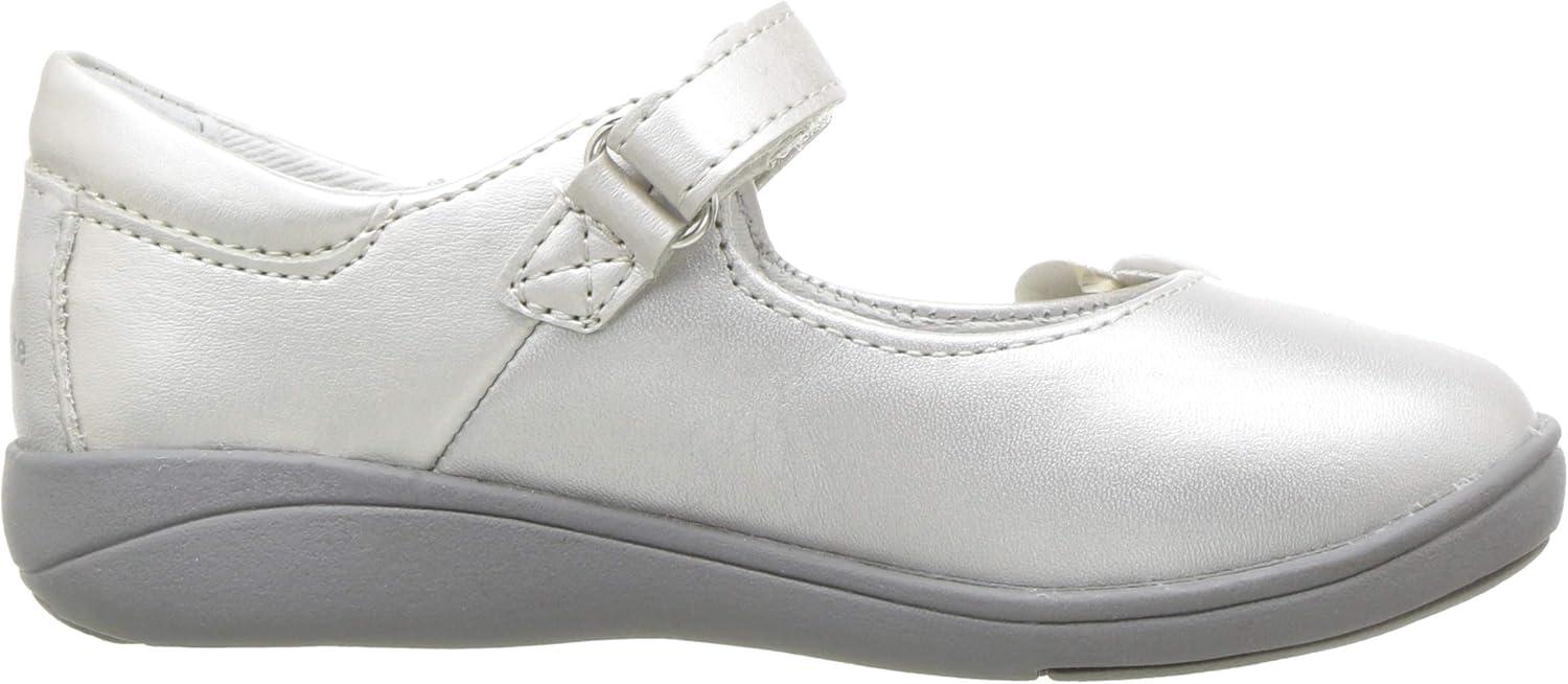 imageStride Rite Girls Sr Ava Mary Jane FlatSilver