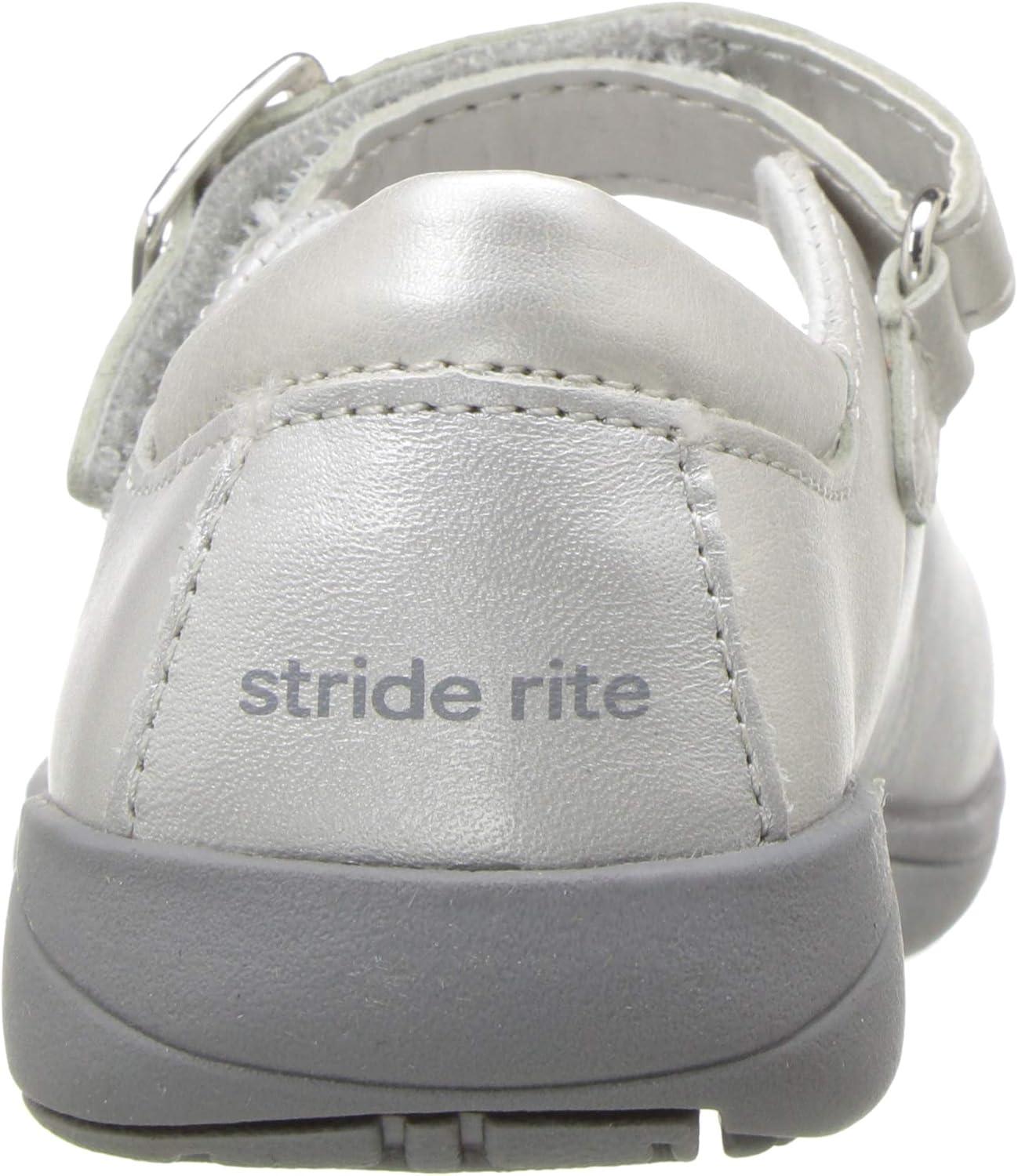 imageStride Rite Girls Sr Ava Mary Jane FlatSilver