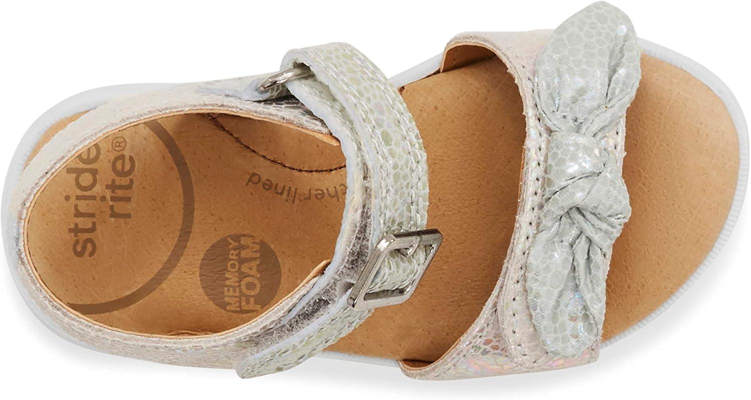 imageStride Rite Girls Sr Whitney SandalSoft Silver