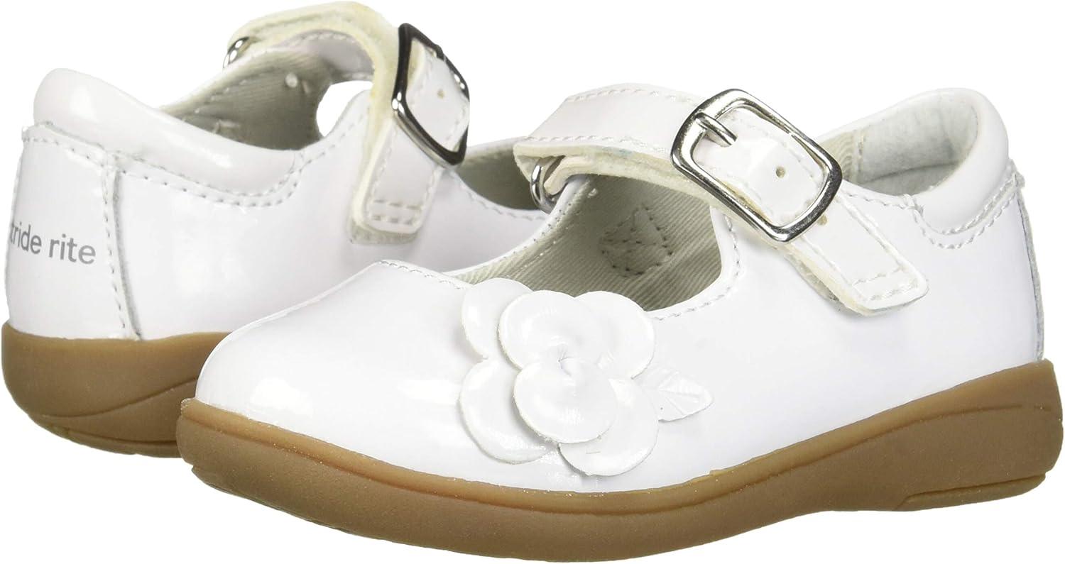 imageStride Rite UnisexChild Ava Girls Casual Mary Jane FlatWhite