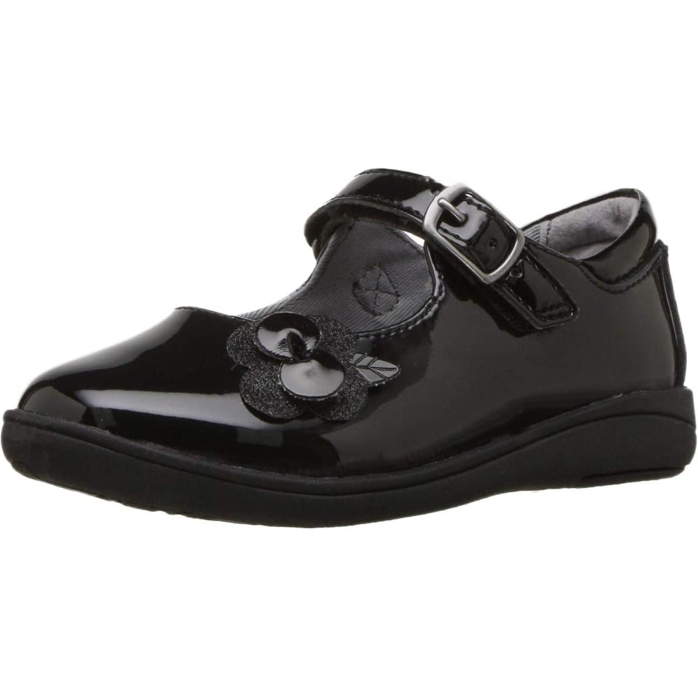 imageStride Rite Girls Sr Ava Mary Jane FlatBlack Patent