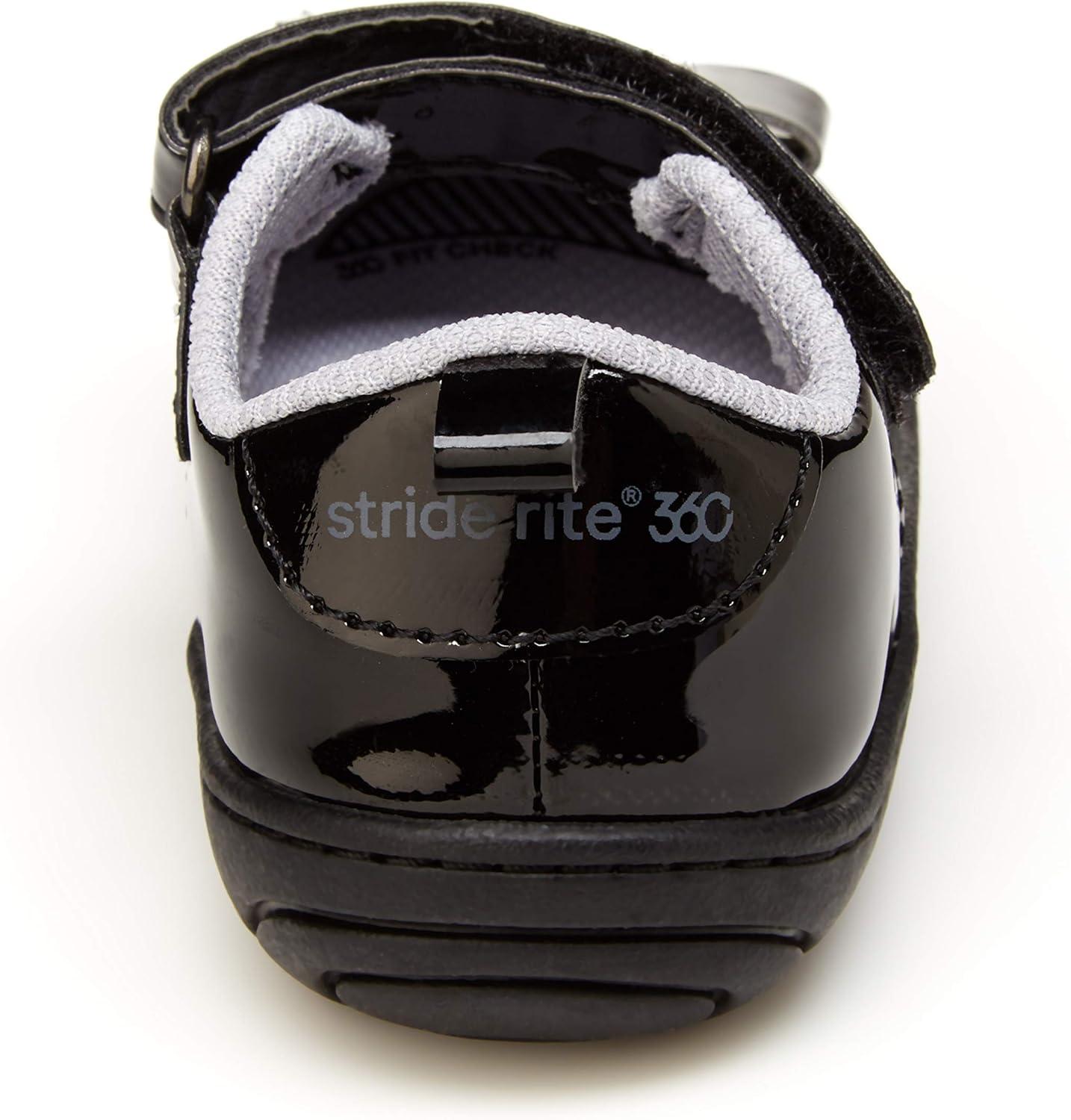 imageStride Rite Girls Erica Mary Jane FlatBlack Patent